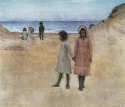 William Stott of Oldham The Two Sisters oil painting reproduction